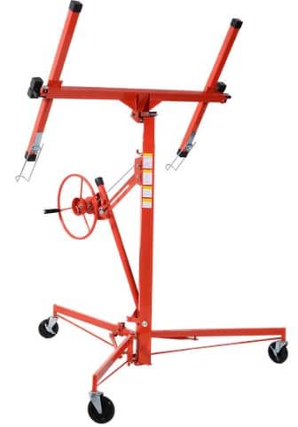 Goplus Red Drywall Lift Panel Hoist Jack Lifter